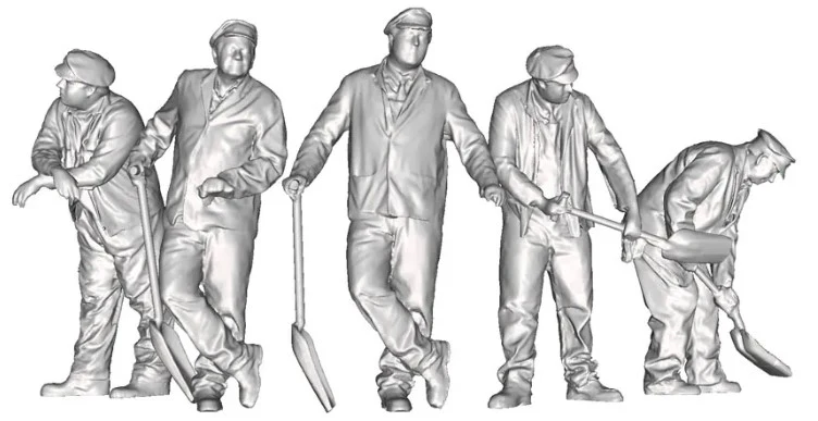 91070-076 OO Gauge 1948-1968 British Railways - Right Hand Drive Fireman Multi-Pack of 5