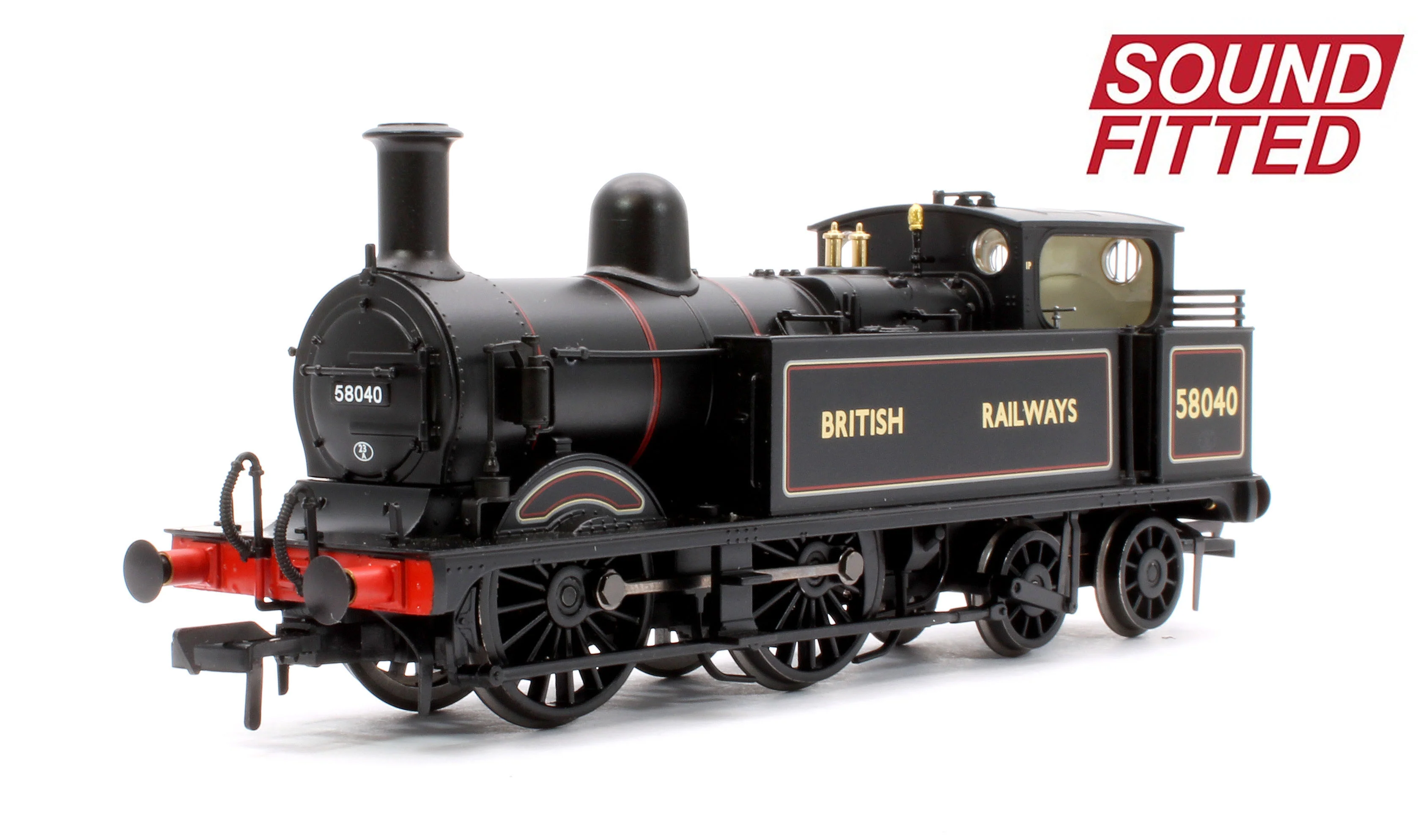 31-743ASF MR 1532 (1P) Tank 58040 BR Lined Black (British Railways) Steam Locomotive - DCC Sound