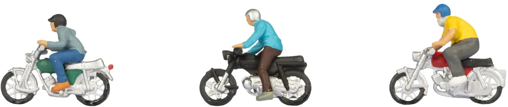 Moped Riders (3) Figure Set