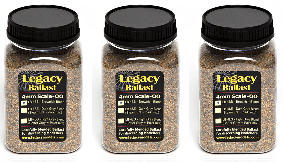 LB-4BB.3 OO/HO scale Ballast – Brown Blend Value Pack
