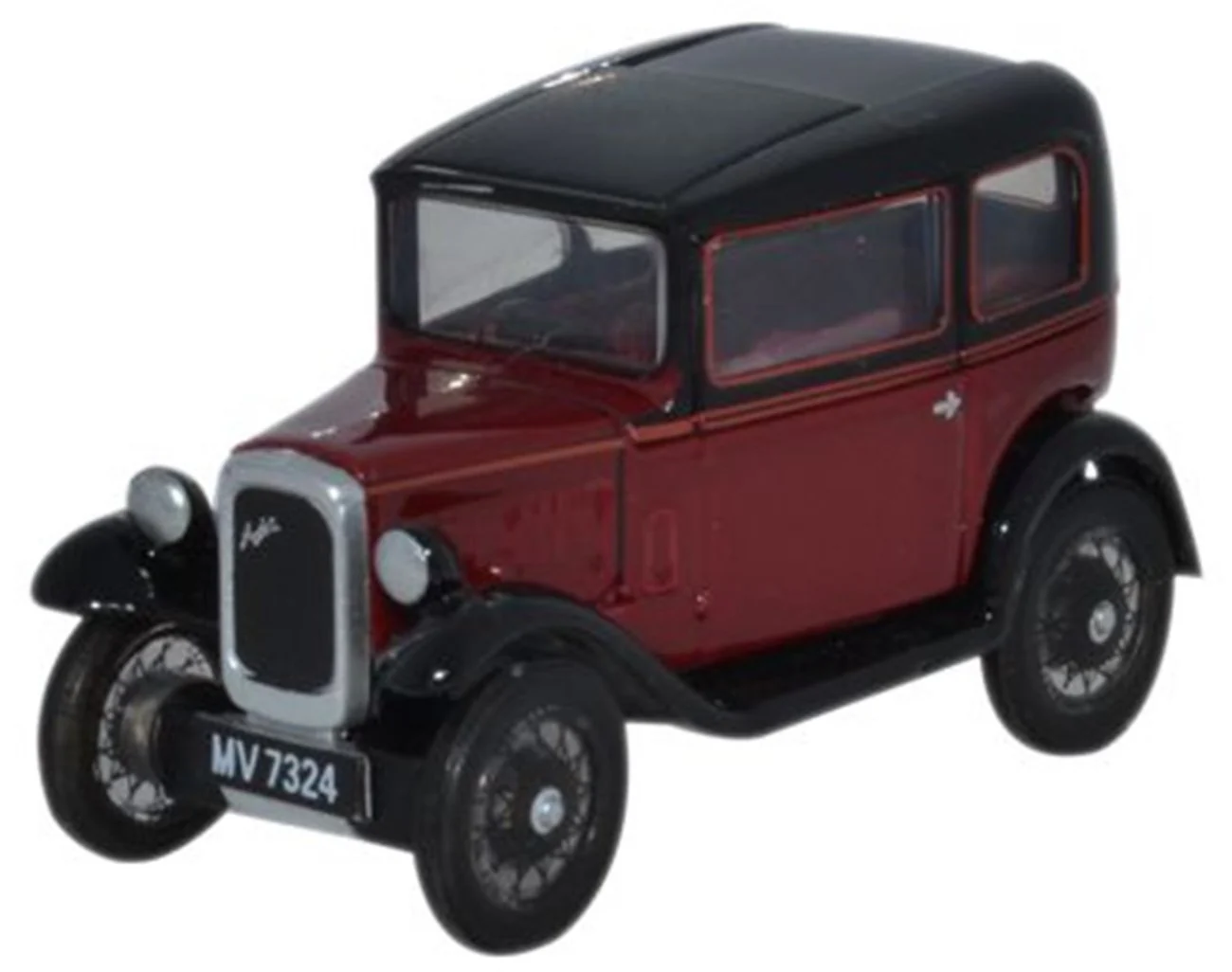 76ASS003 Austin Seven RN Saloon Maroon