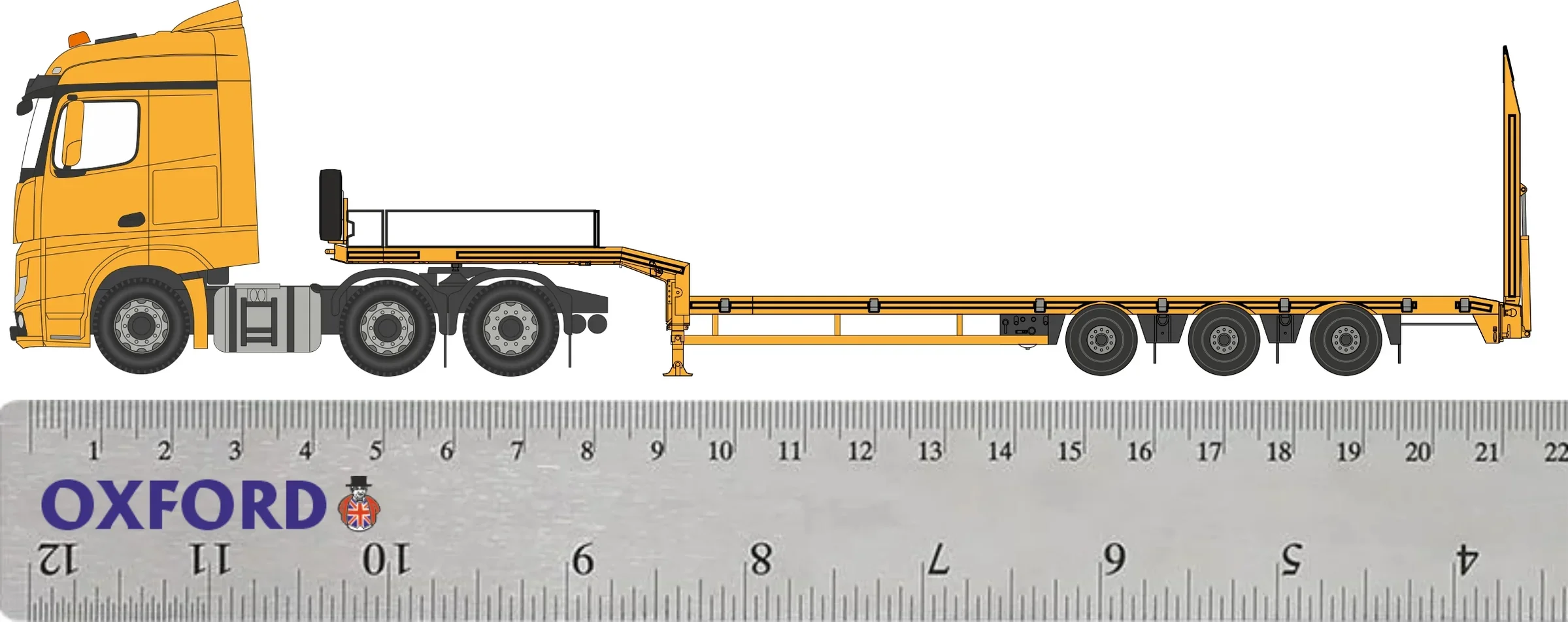 76MB012 Mercedes Actros Semi Low Loader & 531 70 Loadall - Image 4