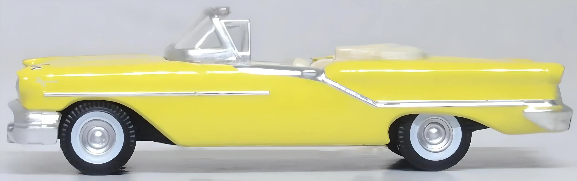 1957 Oldsmobile 88 Convertible Coronado Yellow Roof Down - Image 4