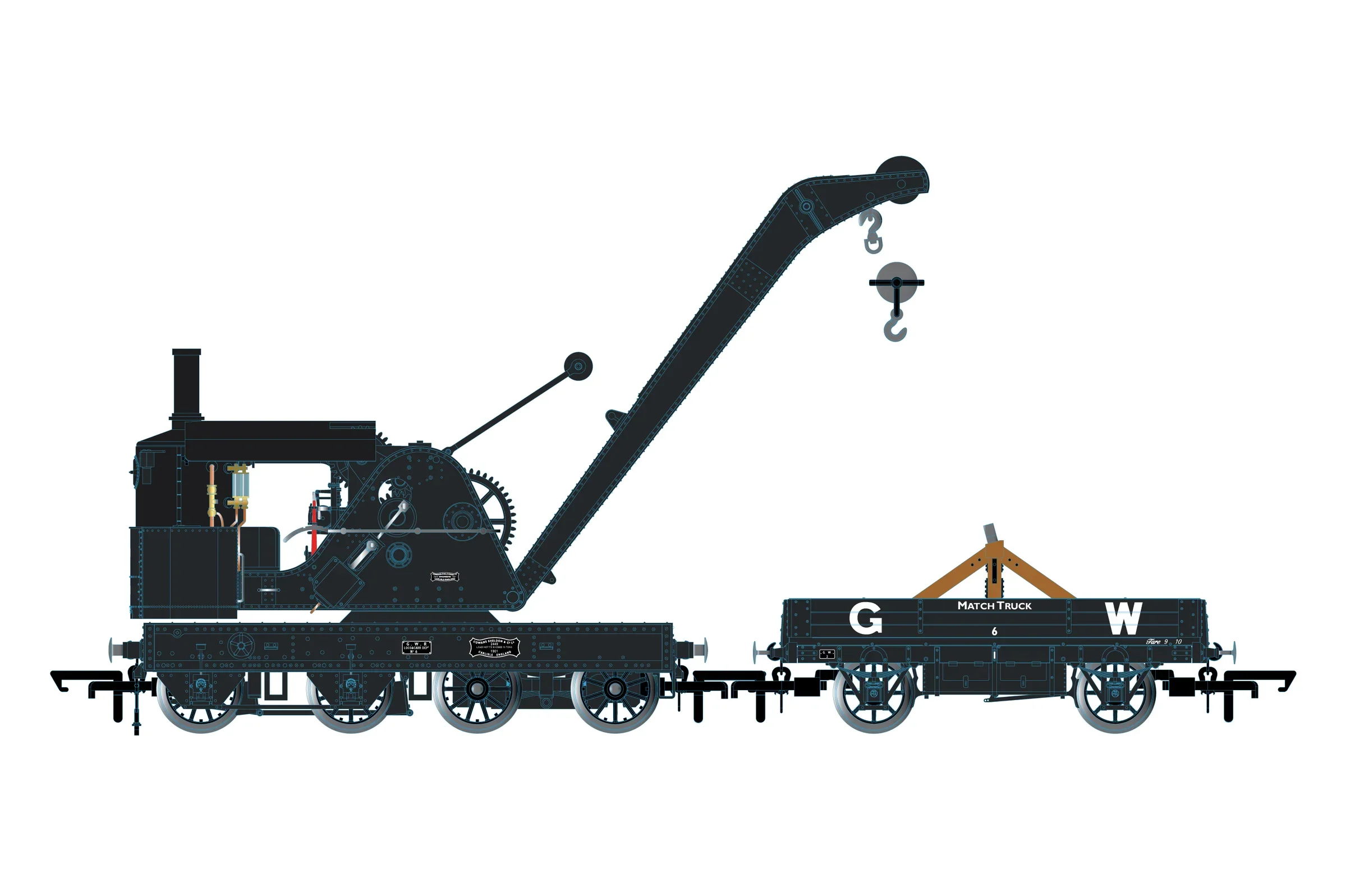 OR76SCS2003 Cowans Sheldon 15T Crane GWR No.6