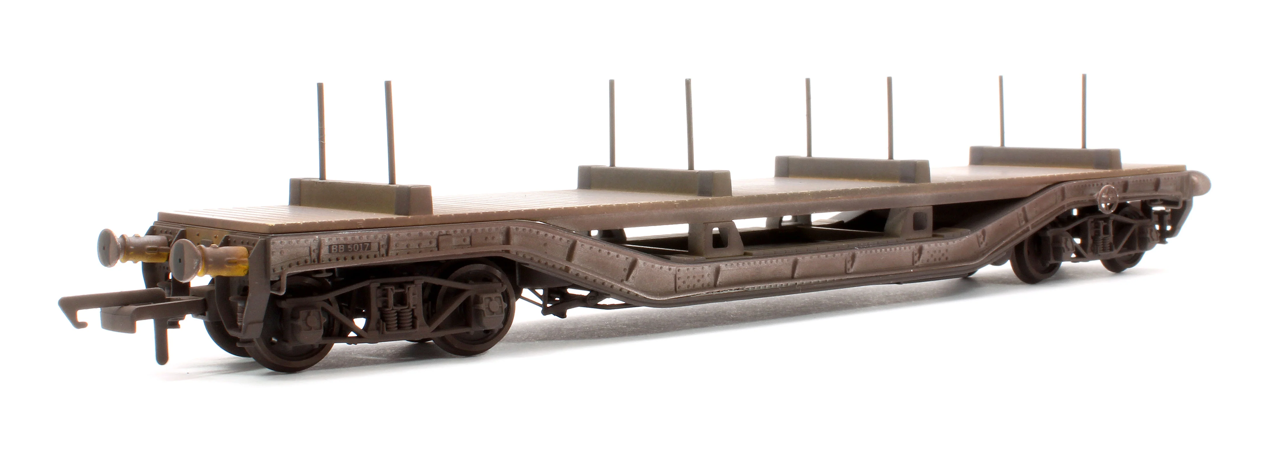Warwell A Flat Wagon British Steel BB5017 - Weathered - Image 3
