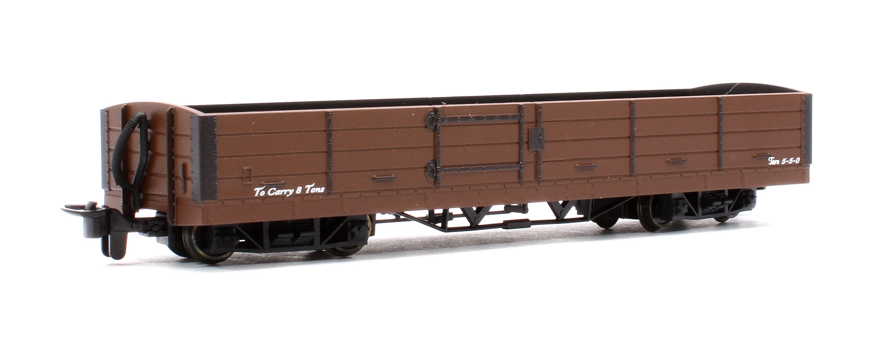 GR231U OO-9 Bogie Open Wagon Brown Unnumbered - Image 3