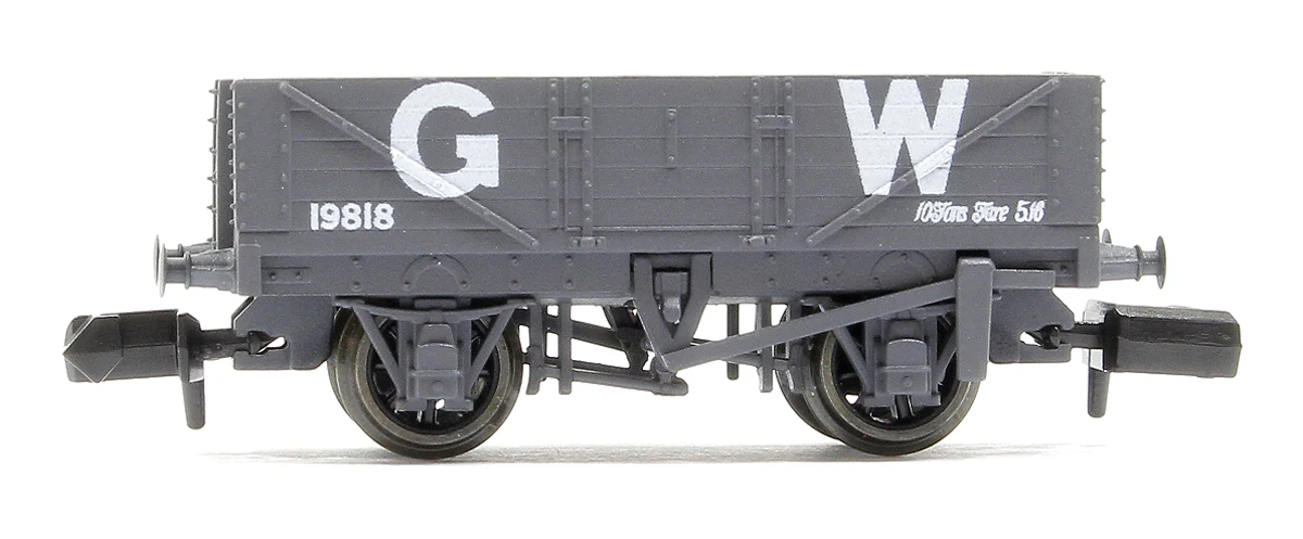 NR5000W 9ft 5 plank open wagon, GWR, grey No.19818 - Image 2