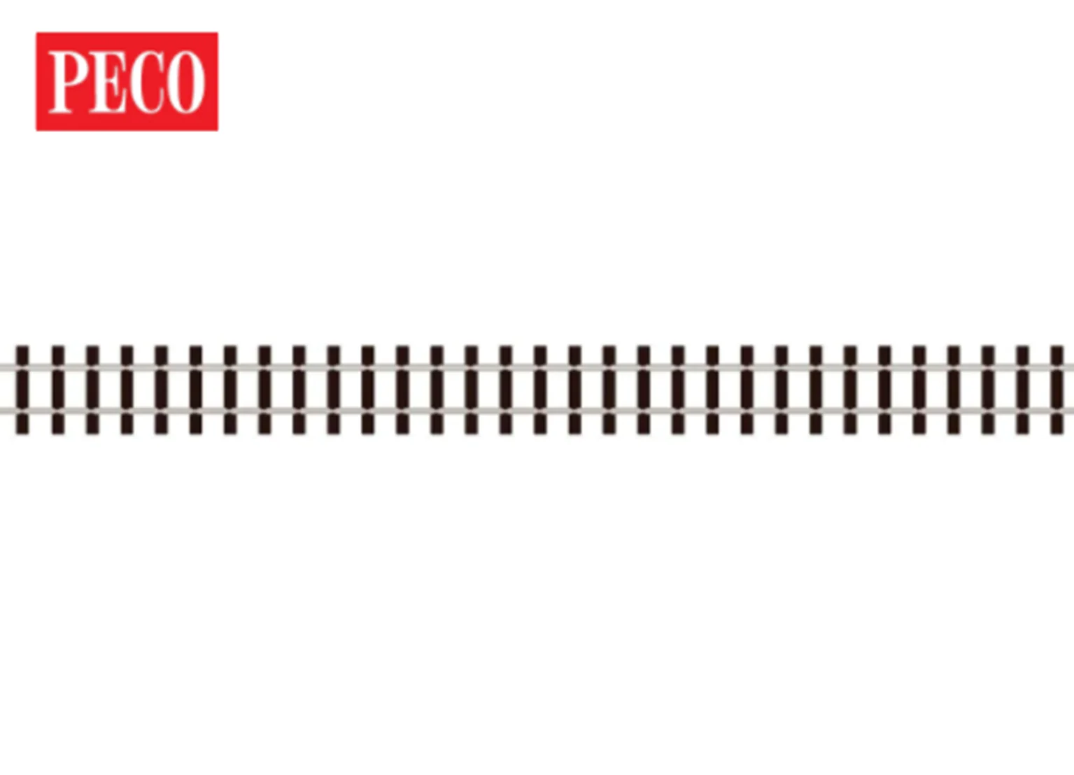 SL404SINGLE 1 Yard OO9 - Code 80 - Streamline Mainline Wooden Sleeper Nickel Silver Flexible Track - Single