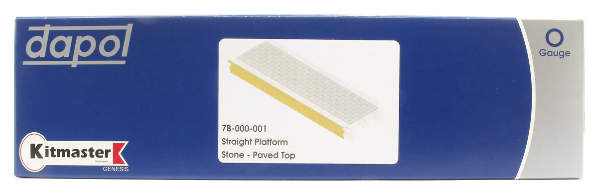 7B-000-001 Kitmaster Genesis - Platform Straight Stone Faced Paved Top Kit