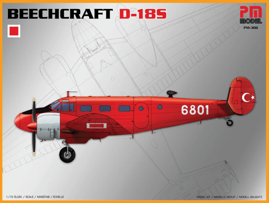 PKPM306 Beechcraft D-18S Model Kit