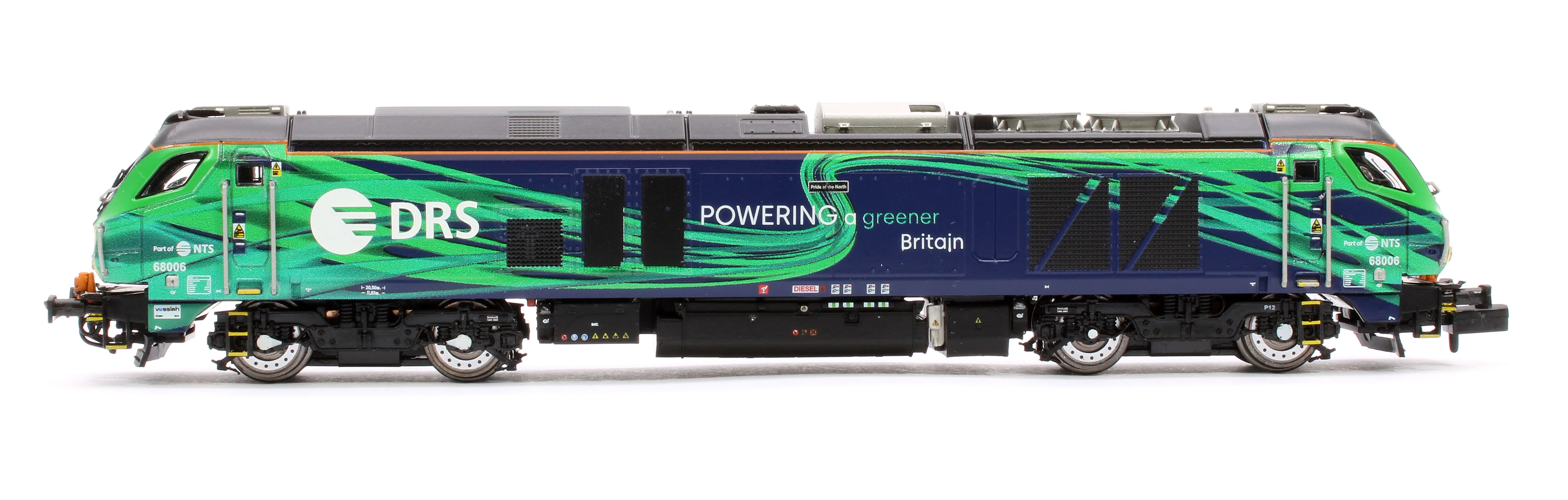 Pre-Owned 2D-022-016 Class 68 Pride of the North 68006 New DRS/NTS Green Diesel Locomotive - Image 5