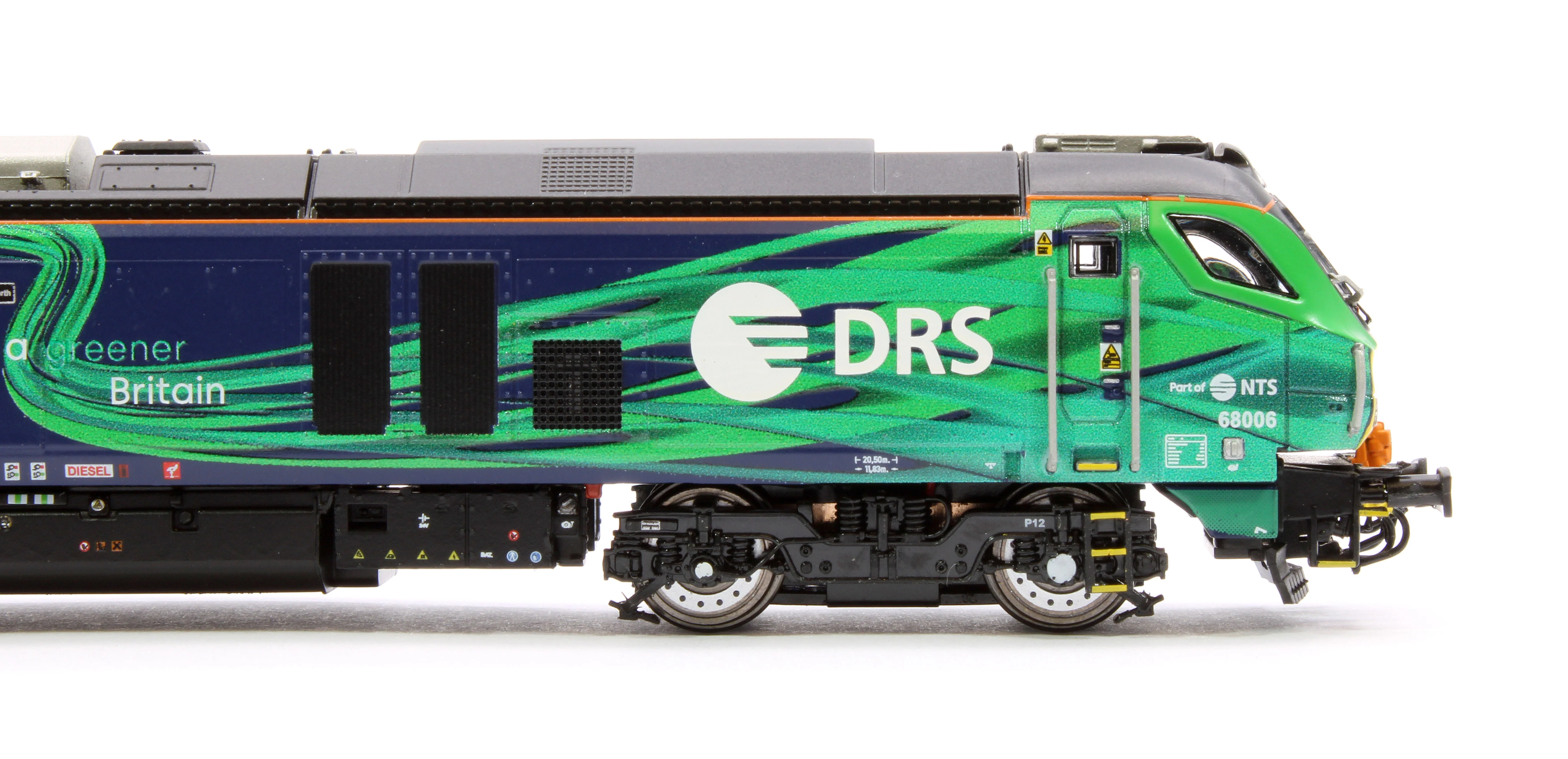 Pre-Owned 2D-022-016 Class 68 Pride of the North 68006 New DRS/NTS Green Diesel Locomotive - Image 7