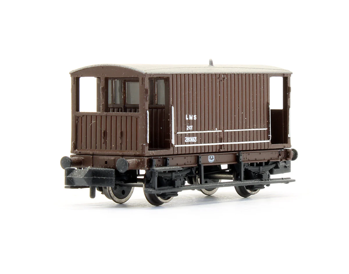 Pre-Owned Midland 20T Brake Van LMS Bauxite - Image 2
