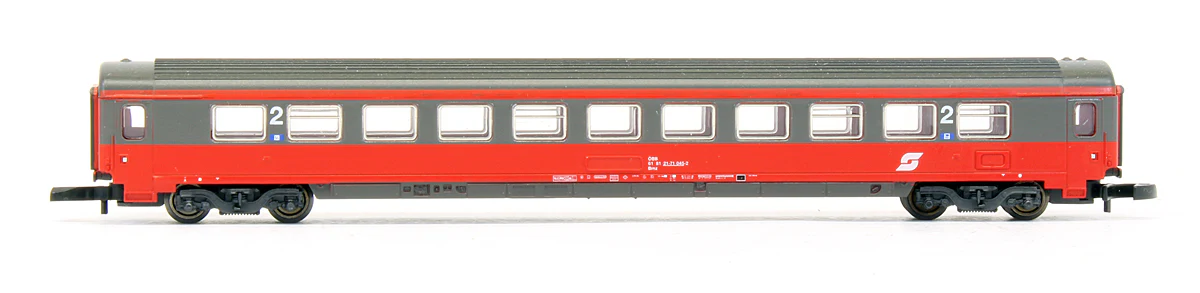 87342 Pre-Owned OBB Express Train 3 Car Passenger Set - Image 2