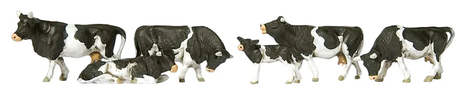 Black/White Cows (6) Exclusive Figure Set