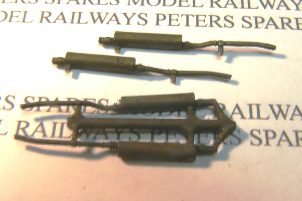 Hornby Replacement Class 110 DMU Exhausts - Metal (2 Pack) Blackened