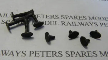 Lima Replacement L5106-07 Oval Buffers (4 Pack) Blackened