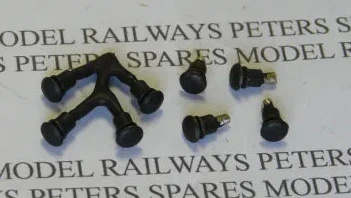 Replacement Lima Class 08/09 Shunter Buffers (4 Pack) Blackened