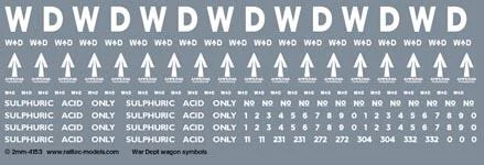 War Department WD brandings: rolling stock (white) Transfer
