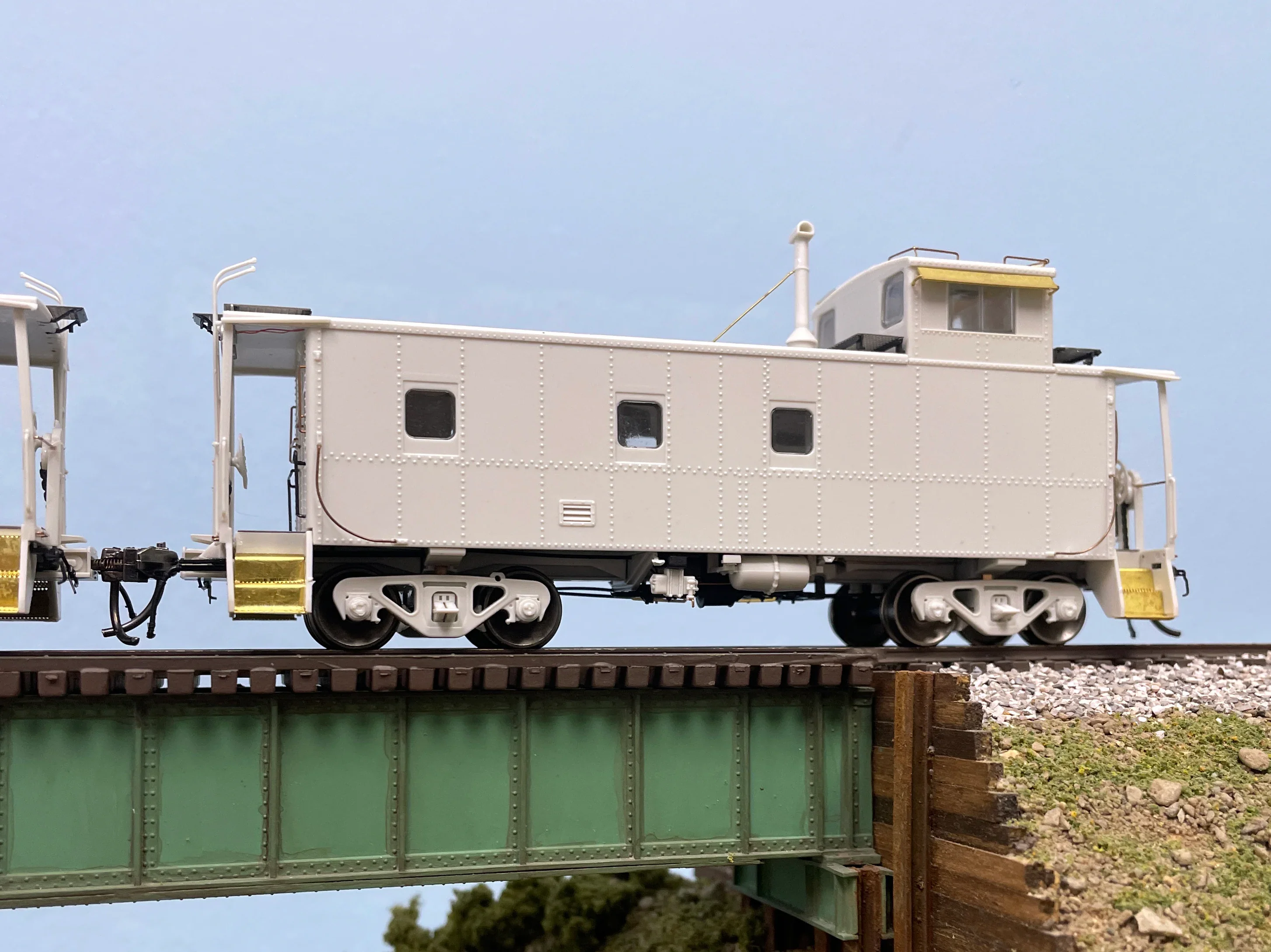 225003 HO D&RGW End Cupola As-built Steel Caboose: Black Scheme: #01408 - Image 4