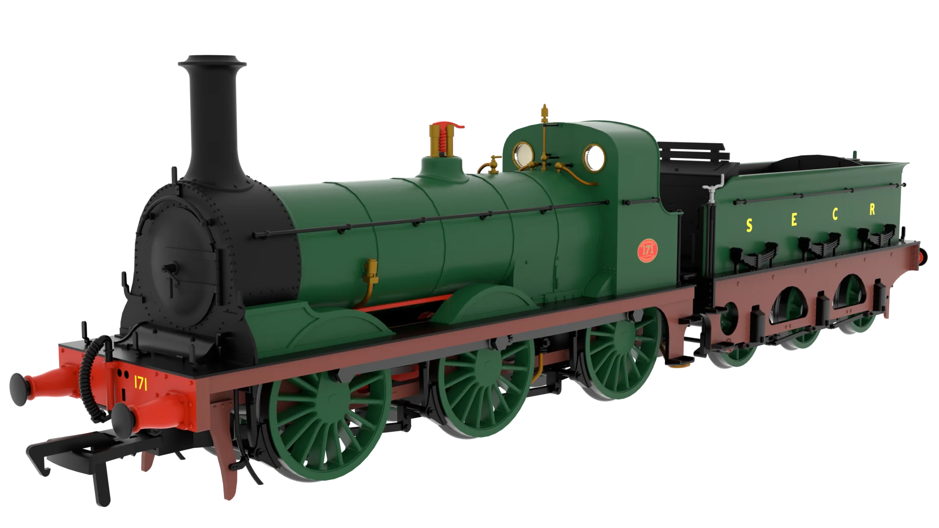 825006 SER O Class 0-6-0 No.171 SECR Plain Green Steam Locomotive