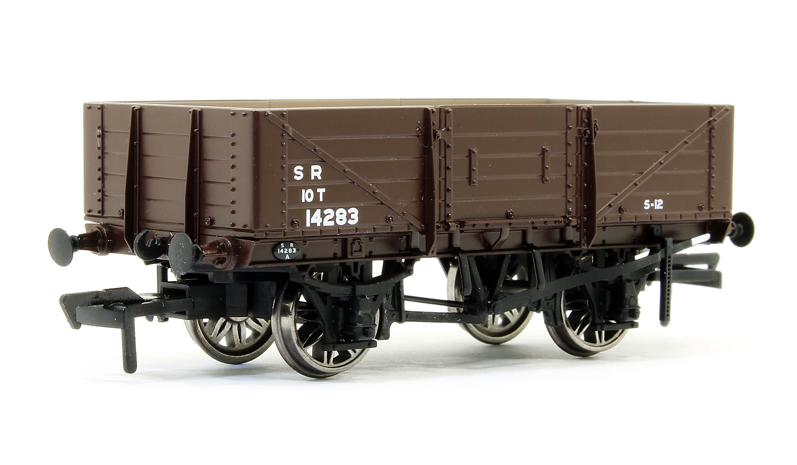 SECR 1347 5 Plank Open Wagon - SR Brown (post-1936) #14283 - Image 2