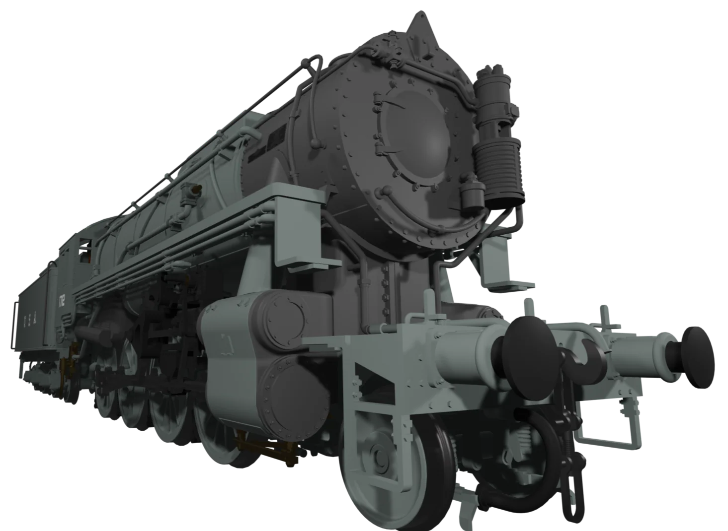 926503 USATC S160 2-8-0 LNER Wartime Light Grey U.S.A on Tender No.1712 Steam Locomotive - DCC Sound - Image 4