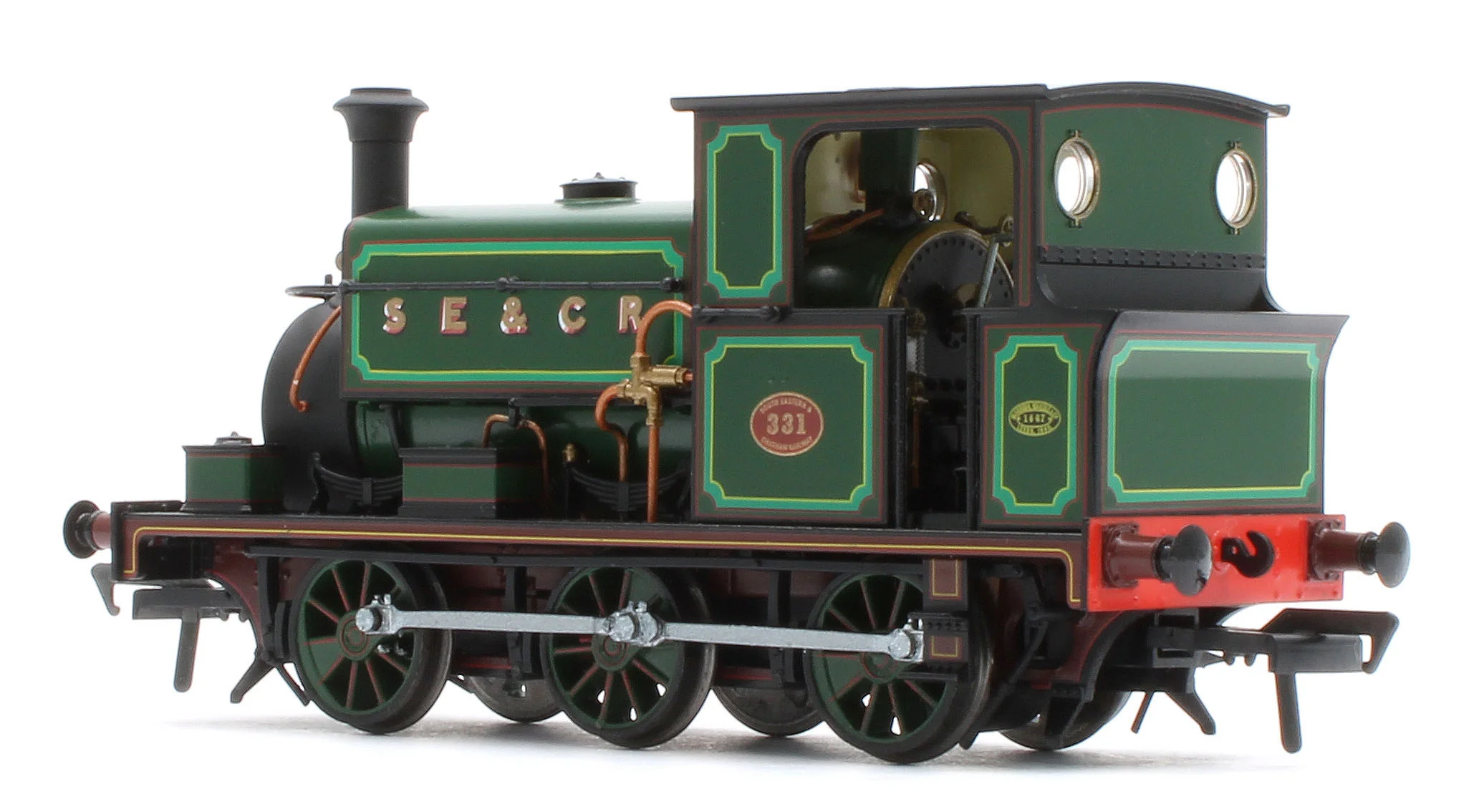960009 Manning Wardle L Class 'What If' SECR No.331 Fully Lined Wainwright Green 0-6-0ST Steam Tank Locomotive - Image 3