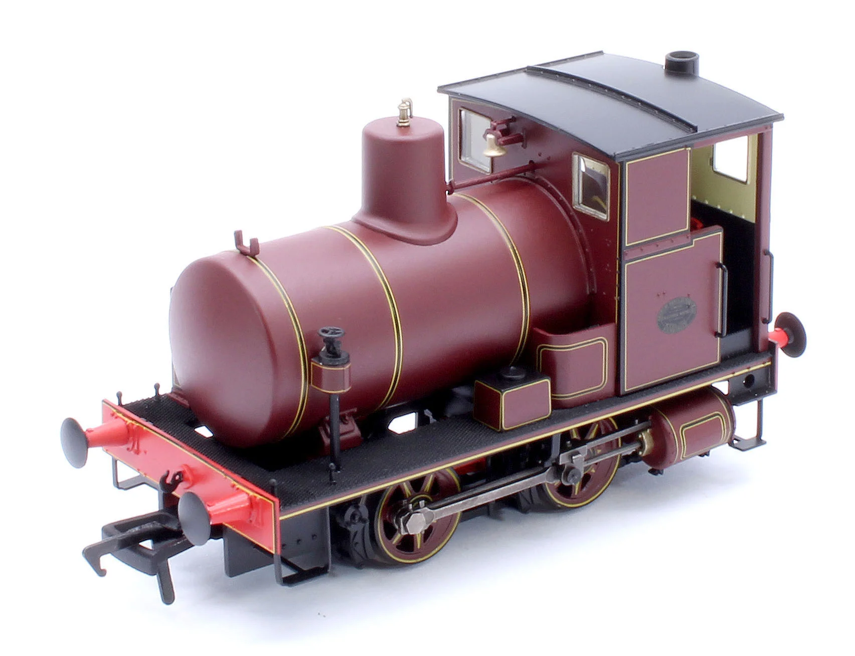 965510 Andrew Barclay Fireless 0-4-0 - Lined Maroon Steam Locomotive - DCC Sound - Image 13