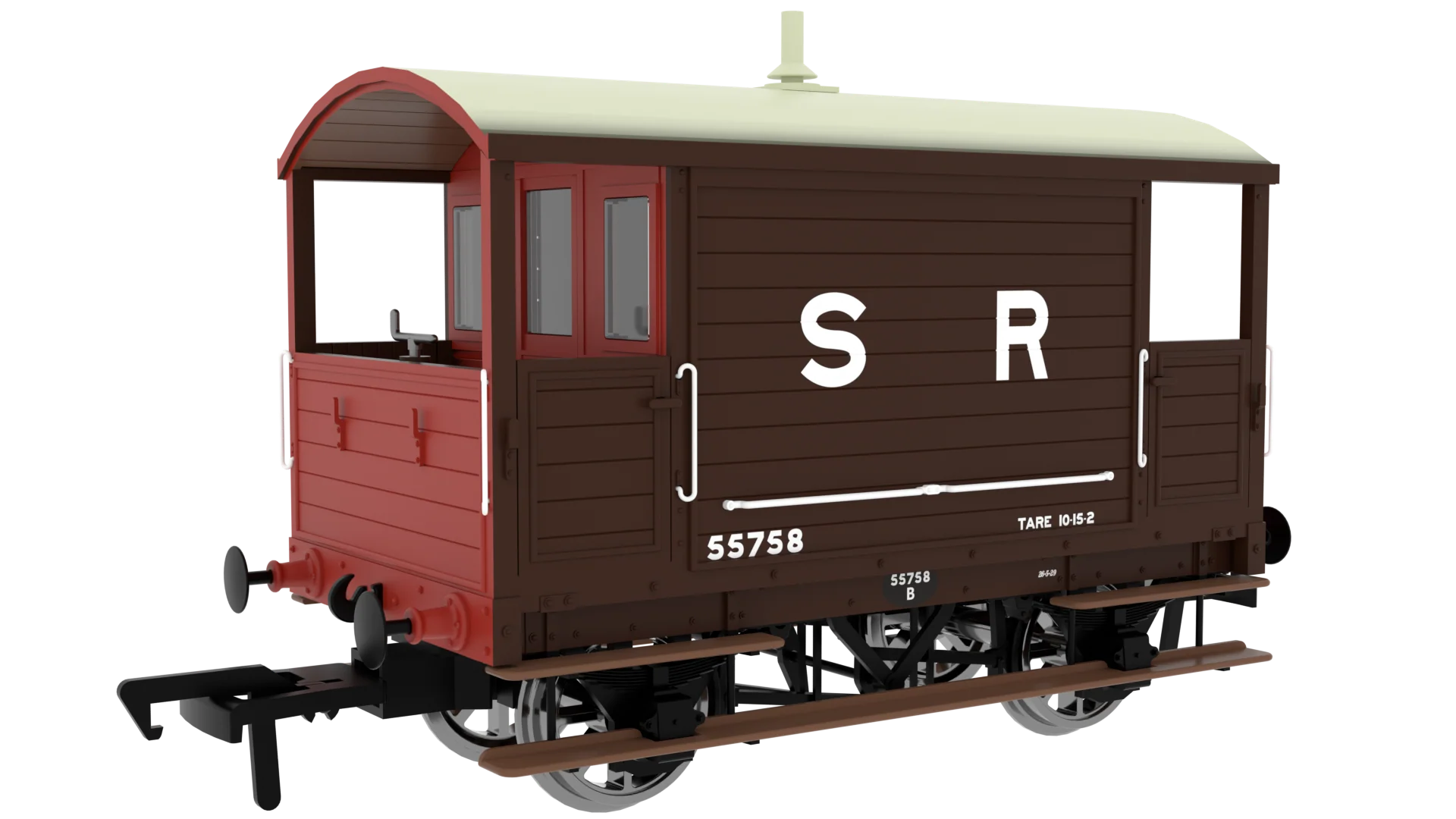 LBSC 4 Wheel Brake Van - SR (Pre-36) No.55758