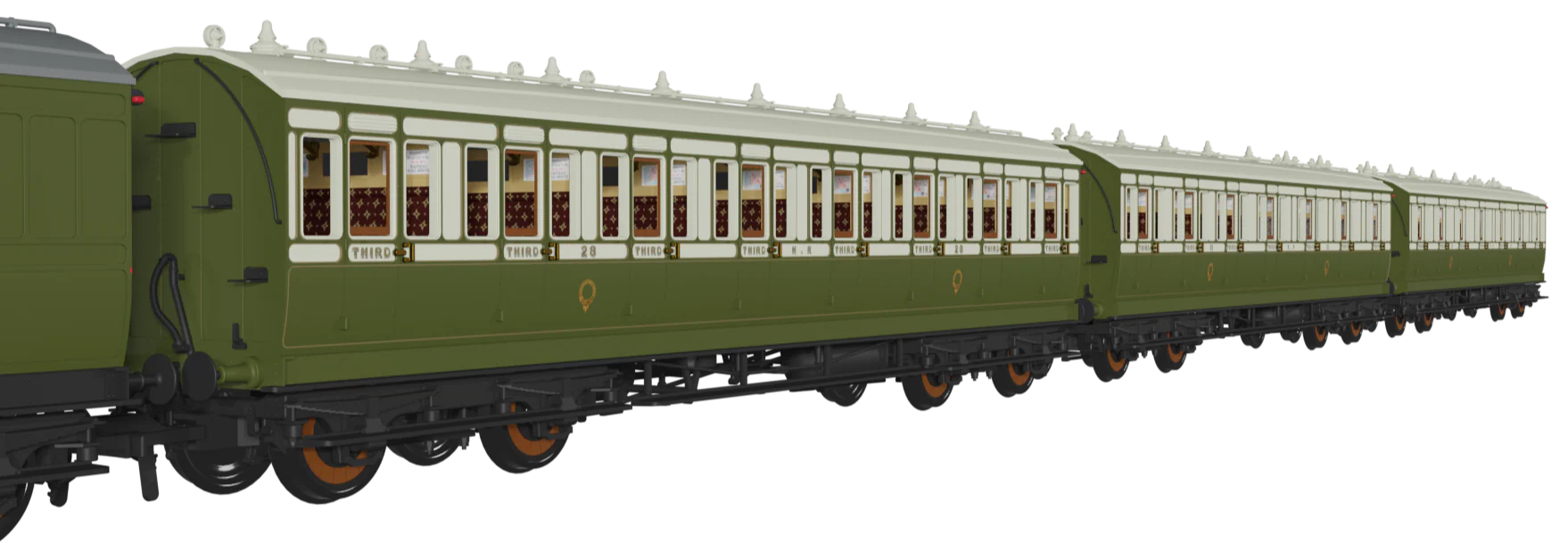 978113 ‘Evolution’ 48’ Highland Railway Green and White No.12, 47 & 97 Triple Pack - Image 2