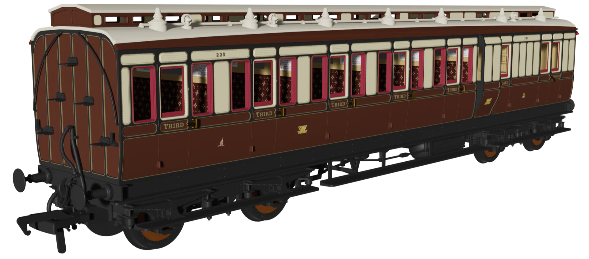 978131 ‘Evolution’ 48’ Great Western Railway Chocolate and Cream (Early Monogram) No.223, 1165 & 65 Triple Pack - Image 2
