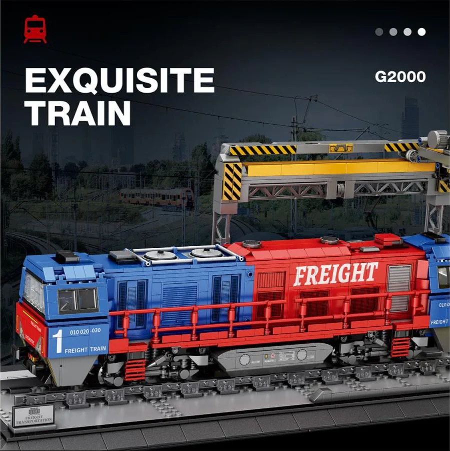 European Diesel Locomotive 1980pc Construction Set - Image 2