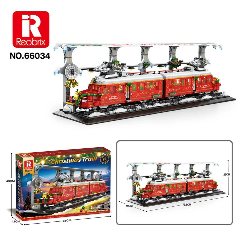 Christmas Train 2822pc Construction Set - Image 6