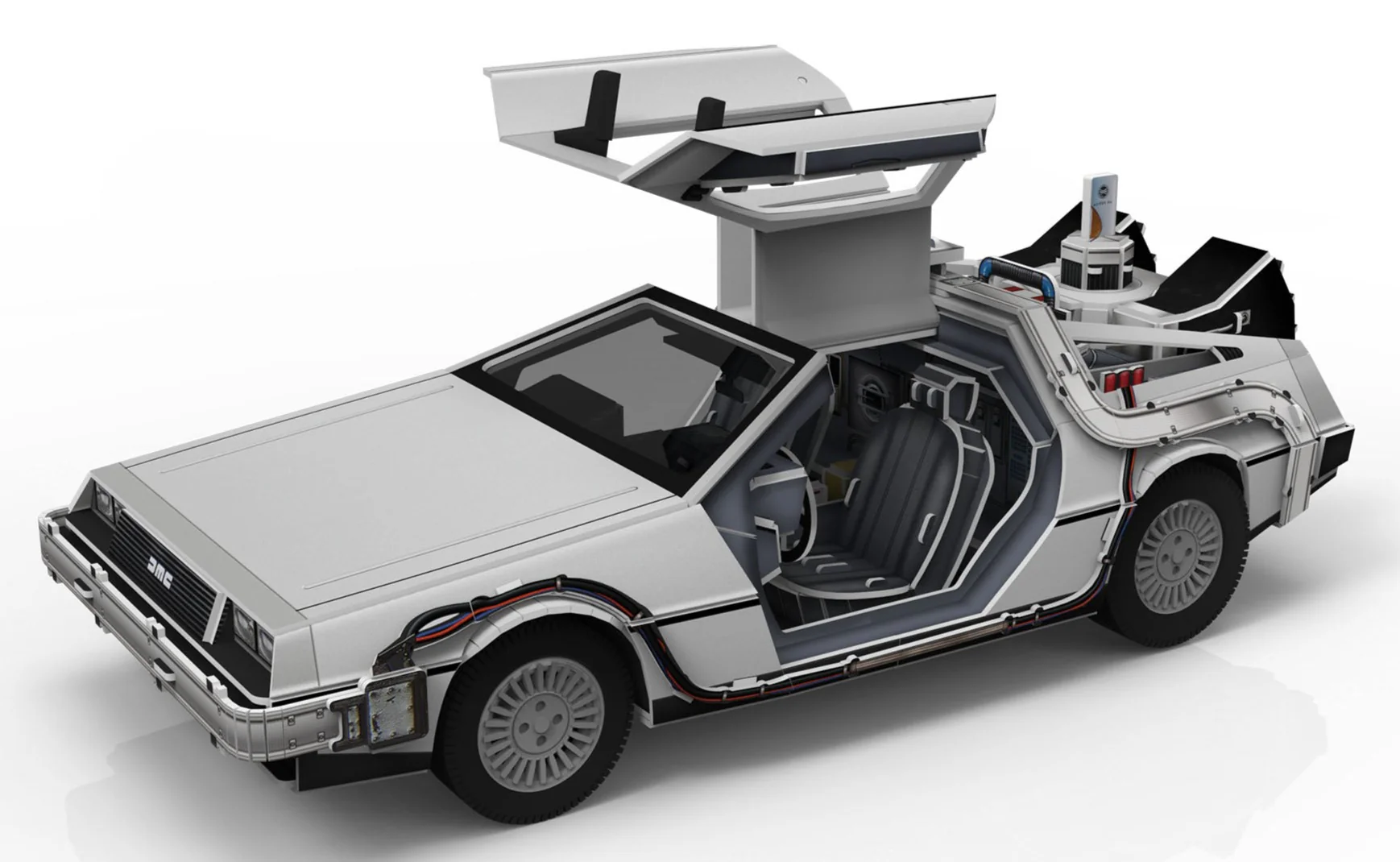 00221 Time Machine "Back to the Future" Model Kit - Image 2