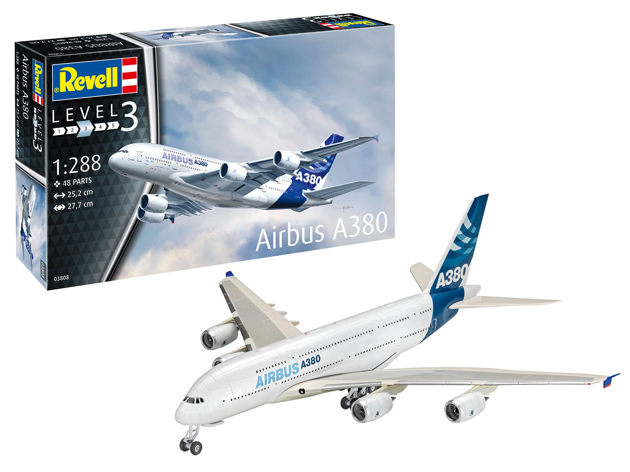 03808 Airbus A380 (1:288 Scale) Model Kit