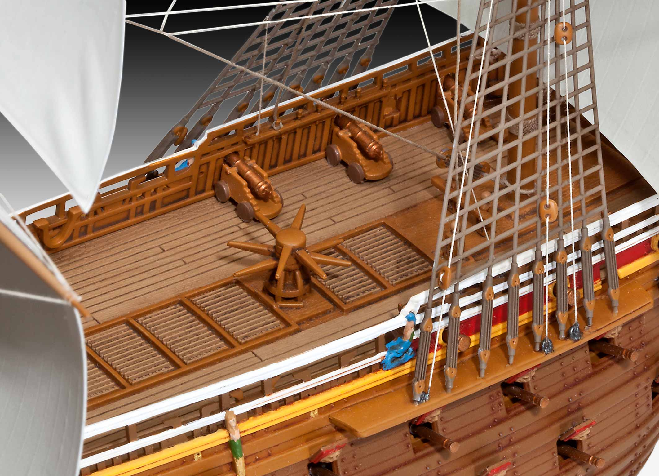 05414 Swedish Regal Warship "Vasa" Model Kit - Image 8