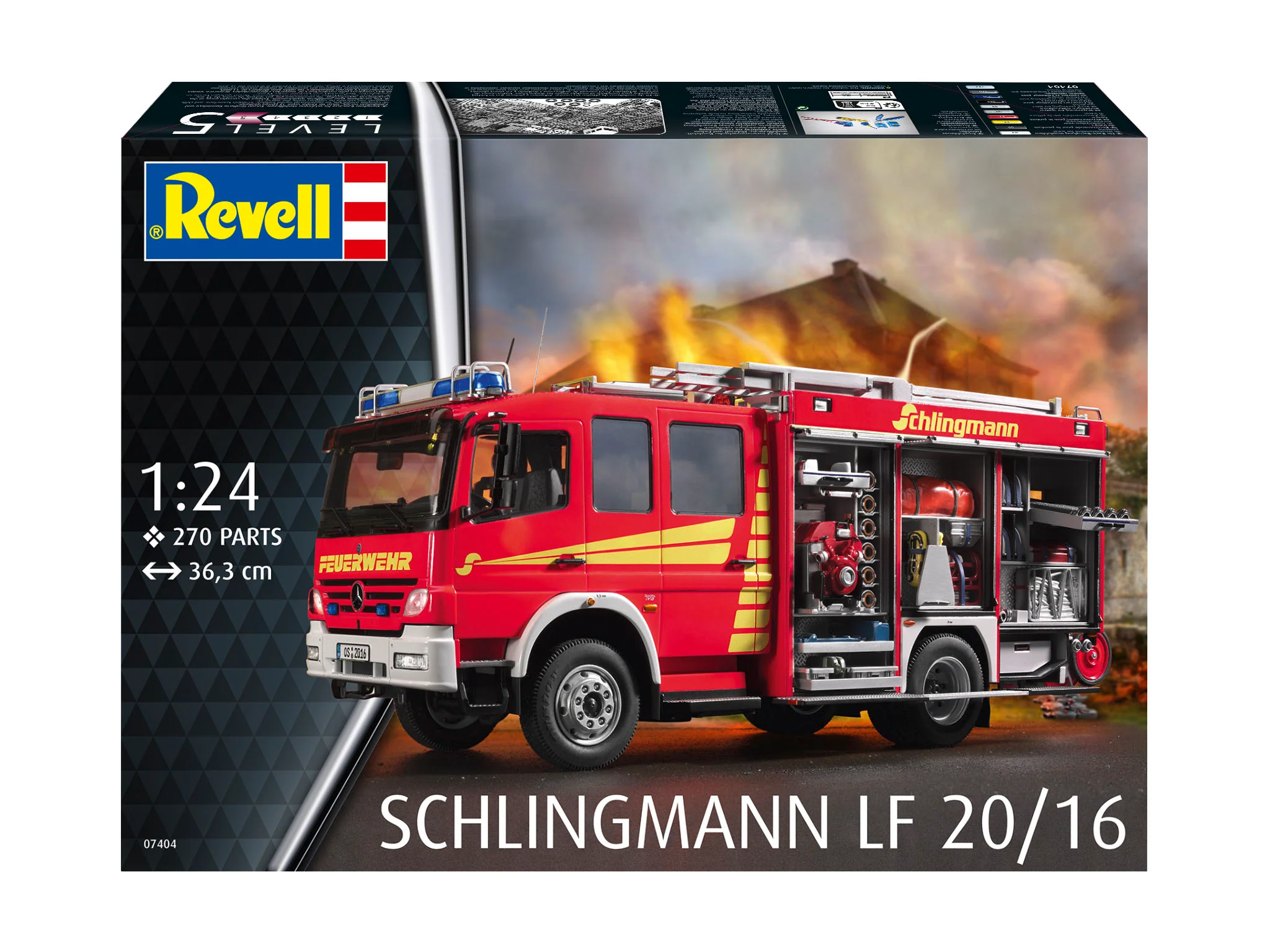 07404 Schlingmann LF 20/16 Fire Engine Model Kit - Image 11