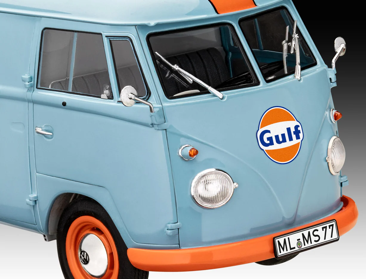07726 VW T1 Panel Van (Gulf Decoration) Model Kit - Image 3