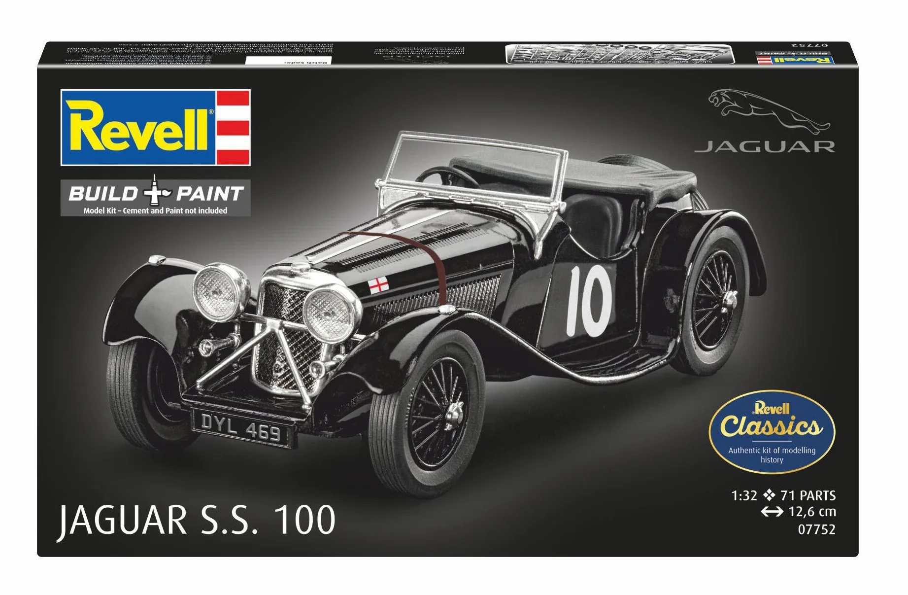 Jaguar SS 100 Model Kit - Image 8