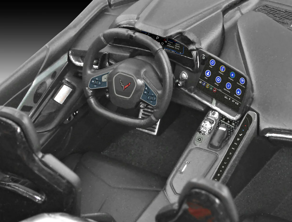 67714 Model Set Corvette C8 Coupe (1:24 Scale) Model Kit - Image 4