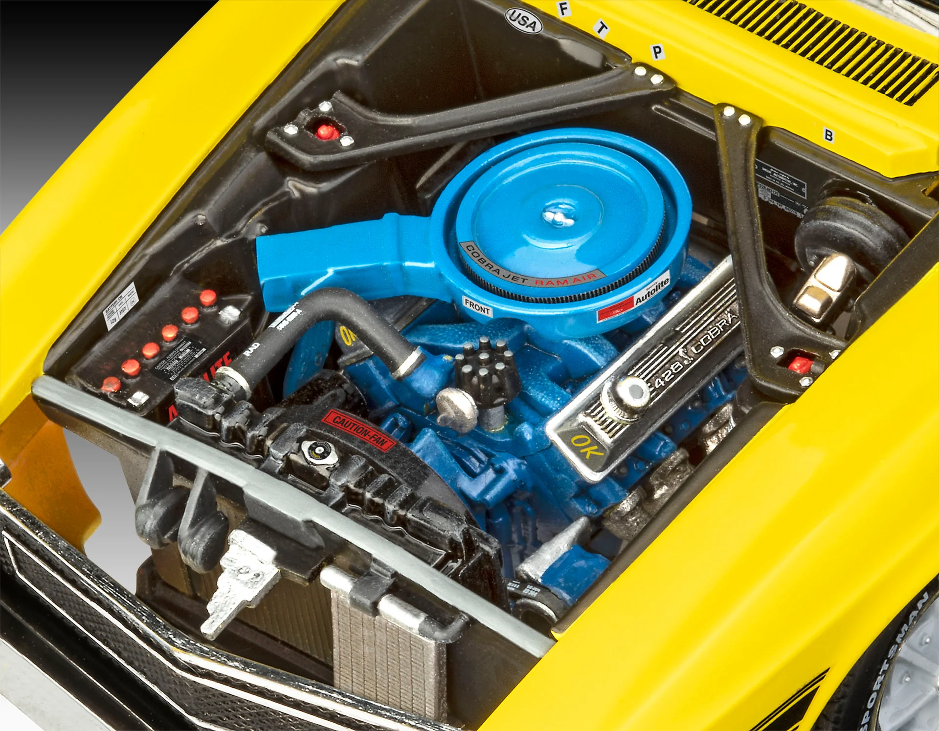 67729 Model Set '70 Shelby Mustang GT500 Model Kit - Image 3