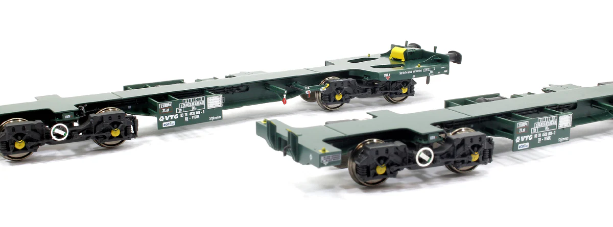 Ecofret FWA Container Flat Twin Set - VTG green (as used by Freightliner) - Image 2