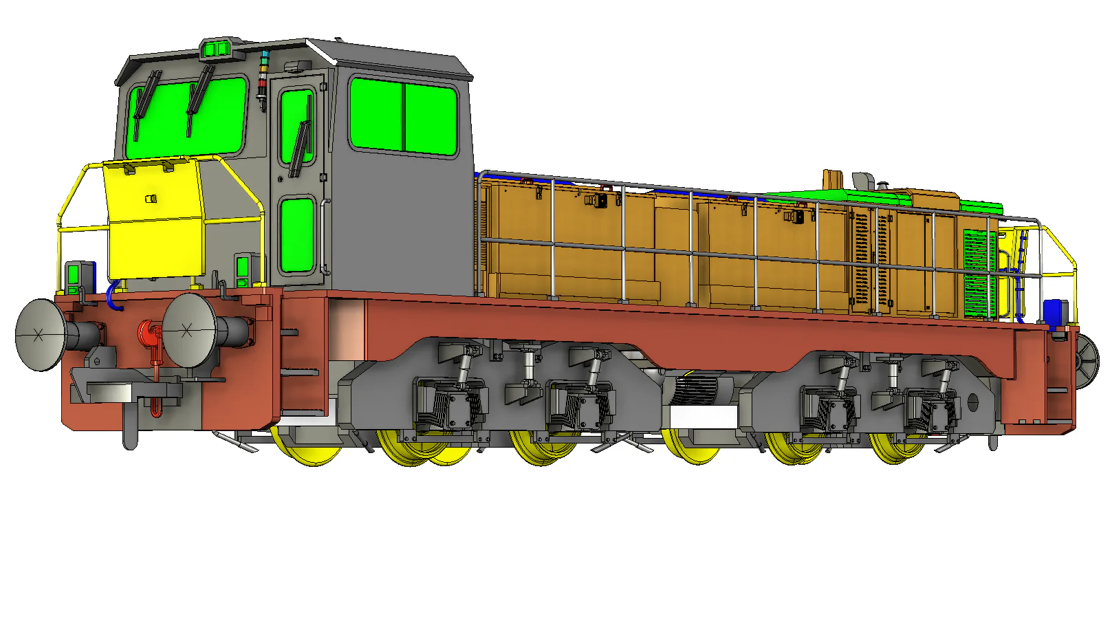 RT-CBD90-TS-A Clayton Class 18 / CBD90 Tata Steel Hybrid Battery Diesel Locomotive No.931 (Version A) - Image 12