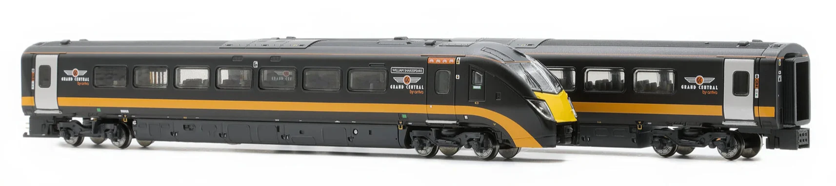 RT-N-180-GC-603B-DCC Class 180 - Grand Central livery green stripe (N/2mm) 5-car DMU - DCC Sound - Image 4