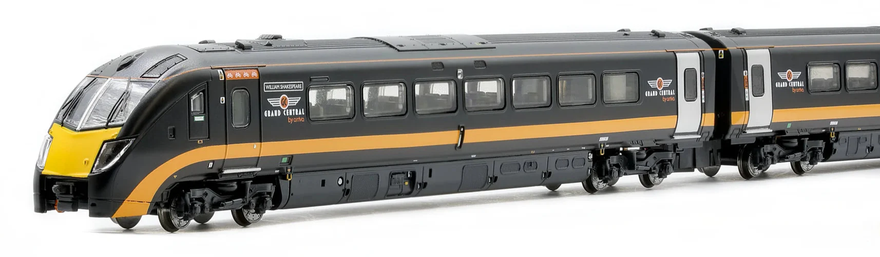 RT-N-180-GC-603B-DCC Class 180 - Grand Central livery green stripe (N/2mm) 5-car DMU - DCC Sound - Image 5