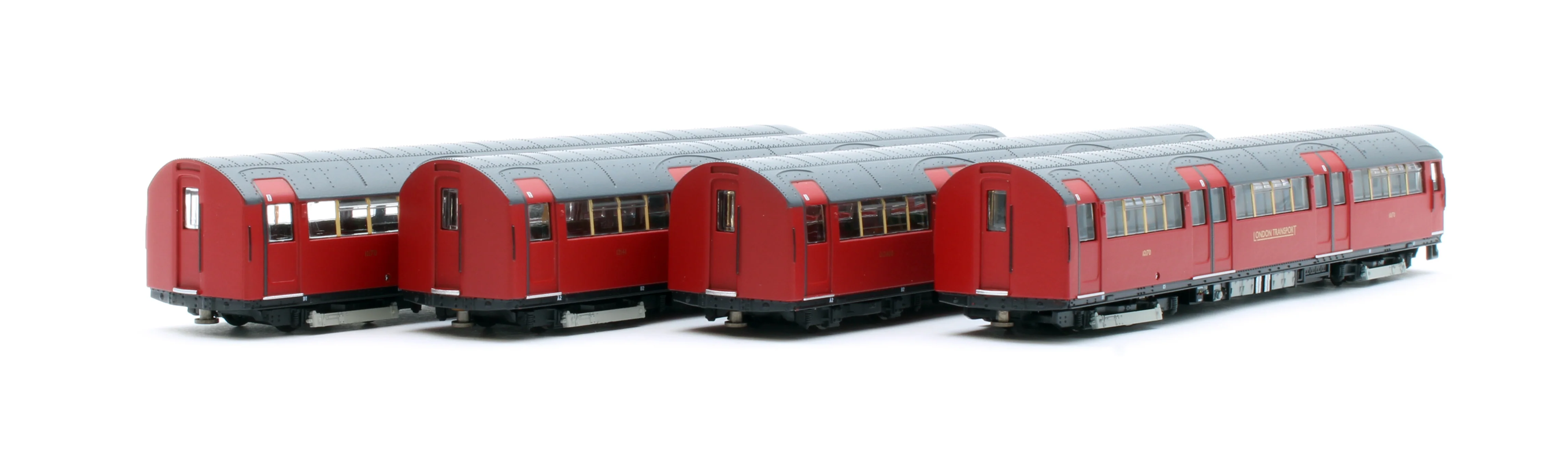 1938 Tube Stock - London Transport (Gold Branding) Maroon “Rail Red” (Cream Window Bars) Set A (Northern Line) 4-Car EMU - Image 4