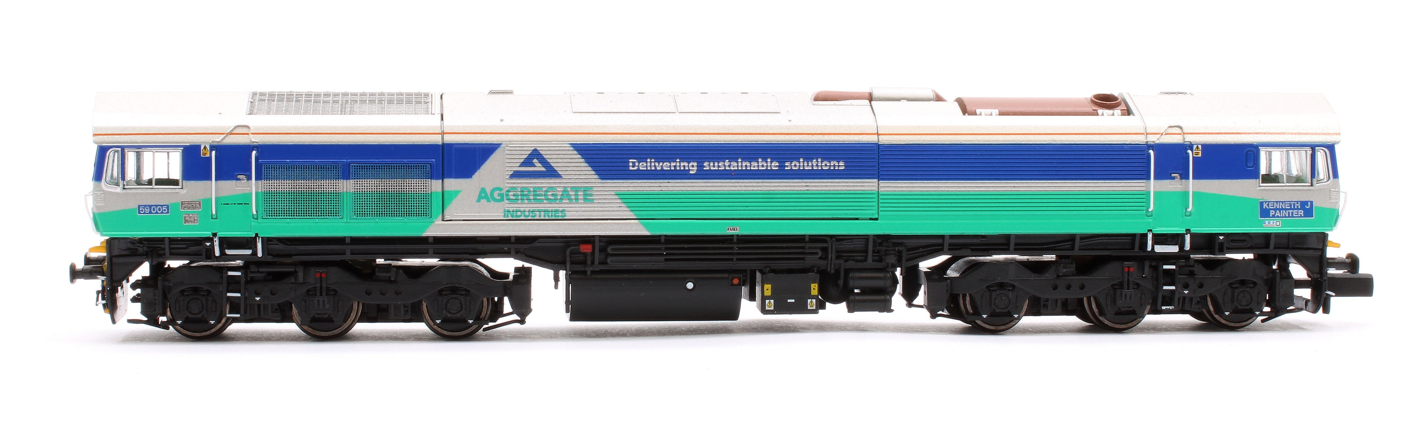 Pre-Owned RT-N59-AI-005DC Class 59 59005 Aggregate Industries Kenneth J Painter Diesel Locomotive - Image 5