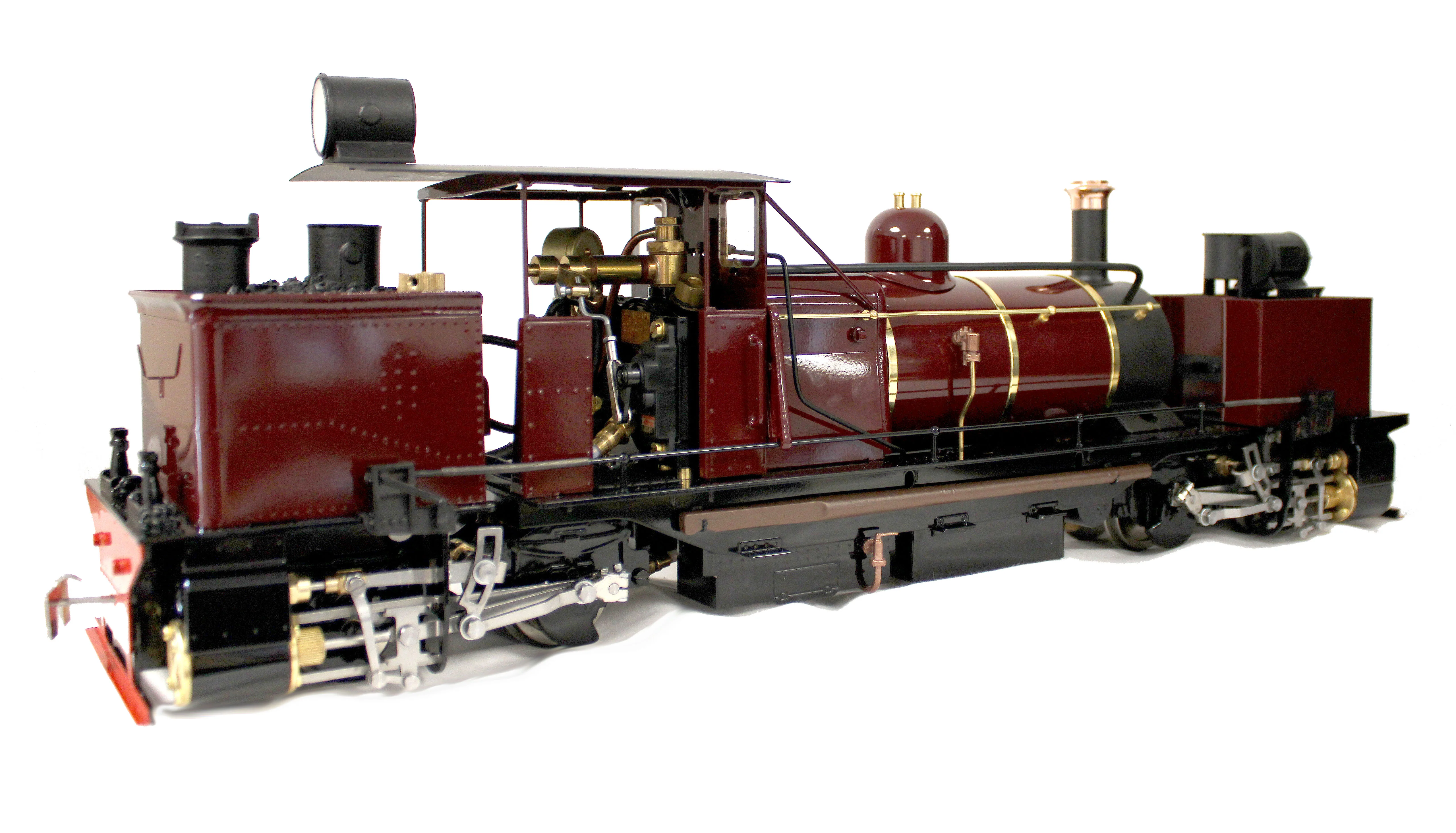 Class D 0-4-0 'Darjeeling Garratt' Fairlie Engine Maroon (Radio Control, Insulated Wheels) Steam Locomotive - Image 6
