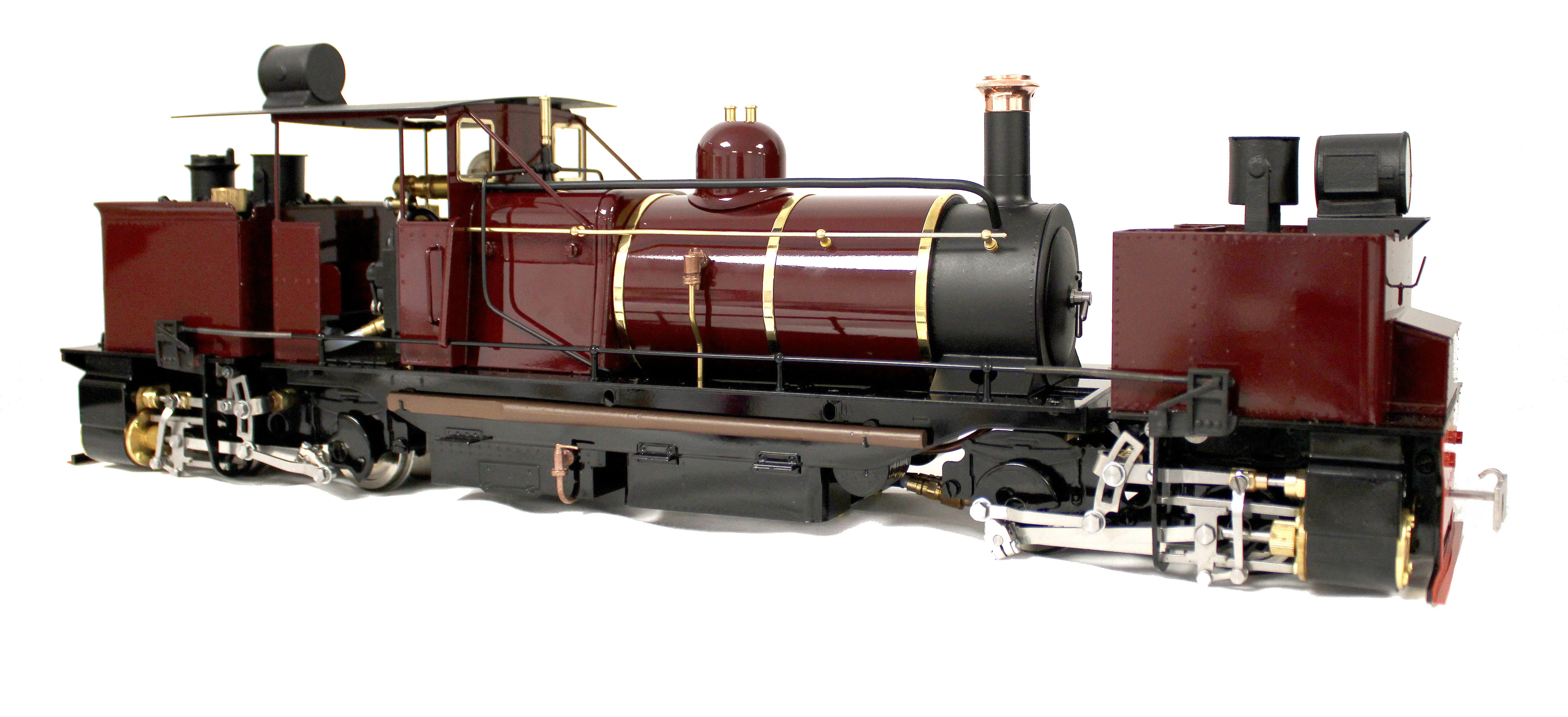 Class D 0-4-0 'Darjeeling Garratt' Fairlie Engine Maroon (Radio Control, Insulated Wheels) Steam Locomotive - Image 7